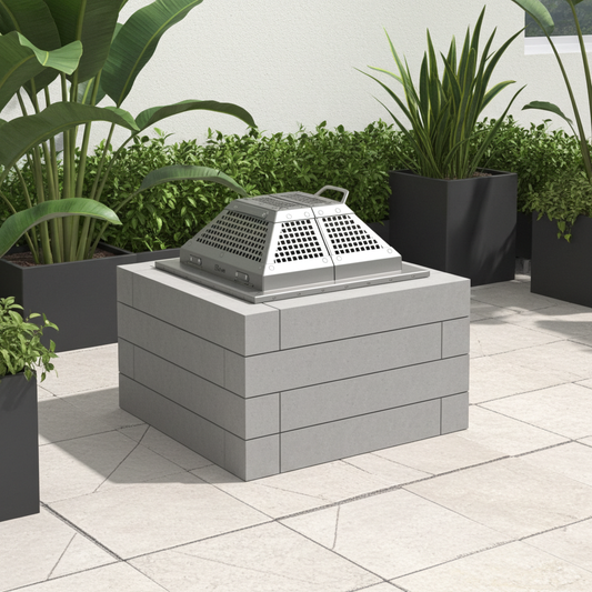 Feu ouvert - personnalisable 20 X 20