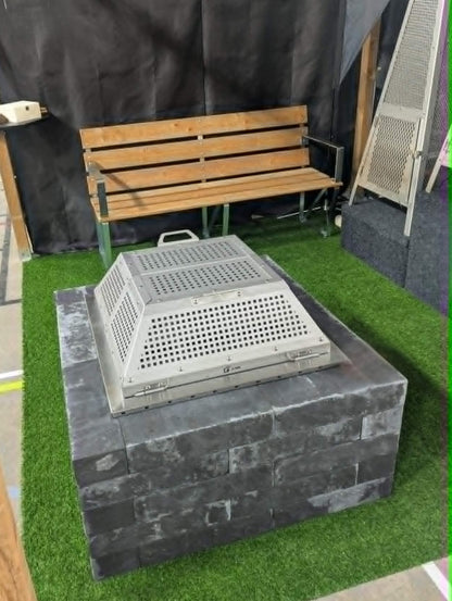 Feu ouvert - personnalisable 30 X 30