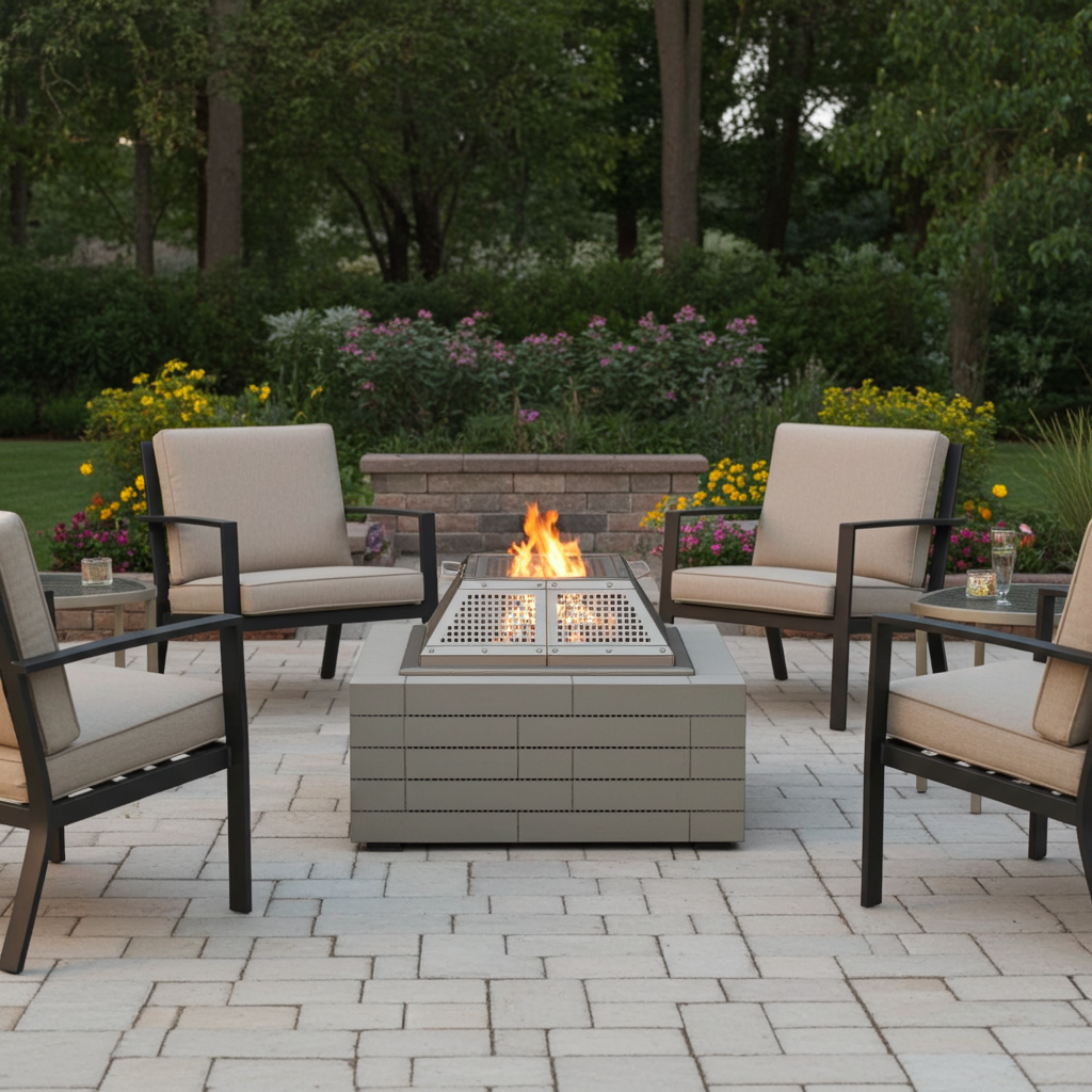 Feu ouvert - personnalisable 30 X 30