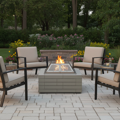 Feu ouvert - personnalisable 30 X 30