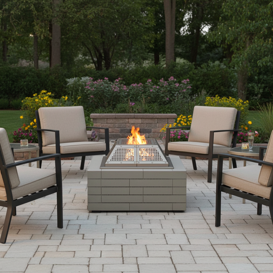 Feu ouvert - personnalisable 30 X 30