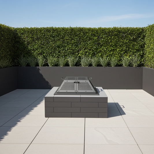 Feu ouvert - personnalisable 30 X 30