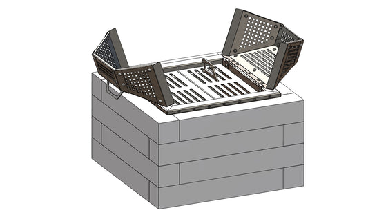 Feu ouvert - personnalisable 20 X 20
