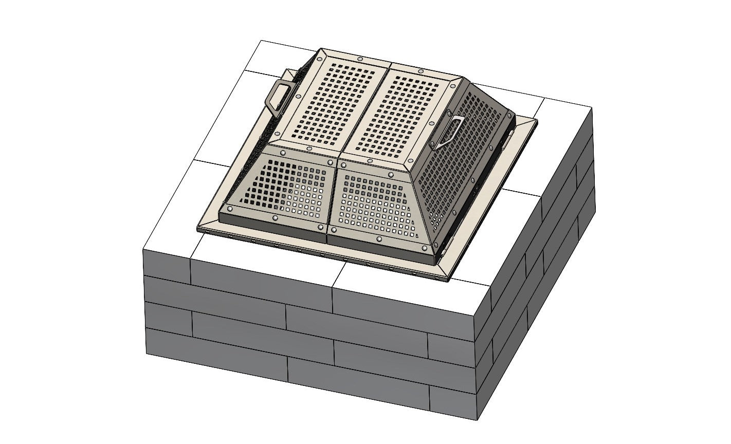 Feu ouvert - personnalisable 30 X 30