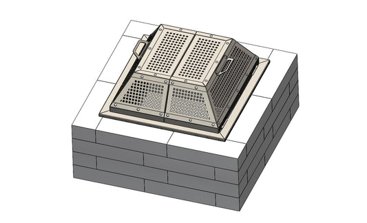 Feu ouvert - personnalisable 30 X 30