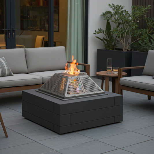 Feu ouvert - personnalisable 40 X 40