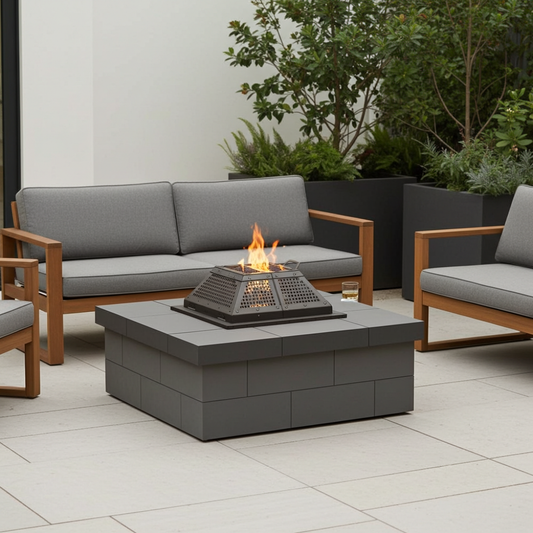 Feu ouvert - personnalisable 24 X 24